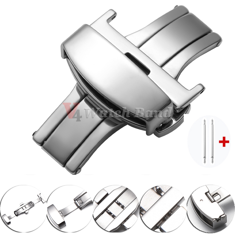 Polished Matte Double Button W - Watch Strap Replacement บทวิจารณ์และราคา