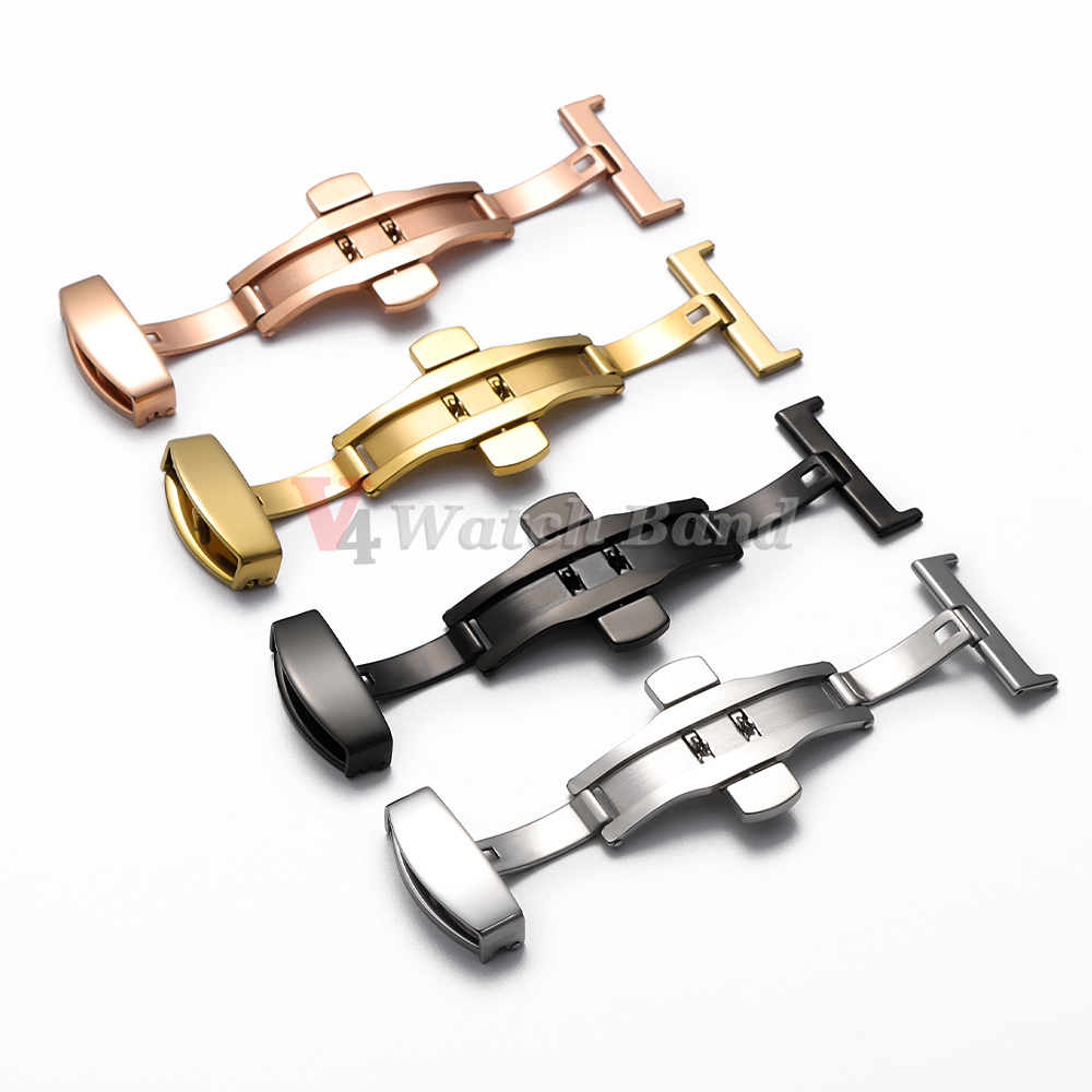 Polished Matte Double Button W - Watch Strap Replacement บทวิจารณ์และราคา