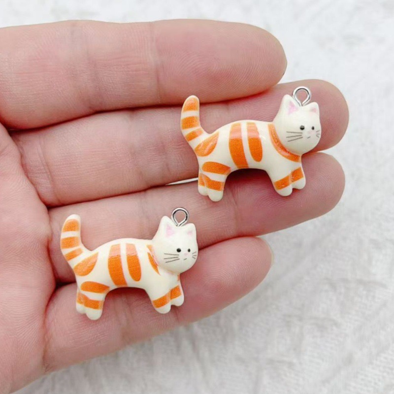 10pcs resin cartoon cat animal - Jewelry & Watches Spółka Z Ograniczoną Odpowiedzialnością บทวิจารณ์และราคา