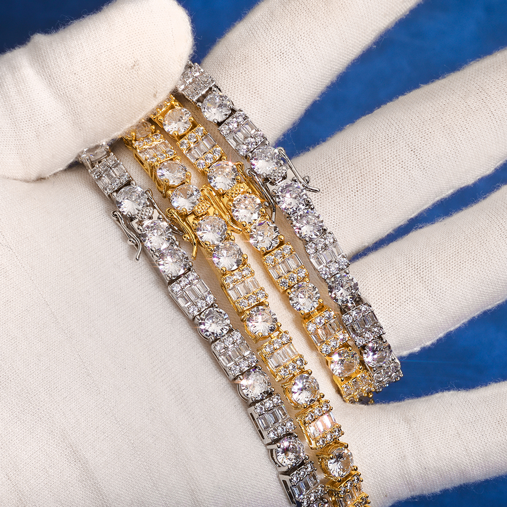 HHIOK Hip Hop Jewelry Tennis B - Tennis Bracelet Cubic บทวิจารณ์และราคา