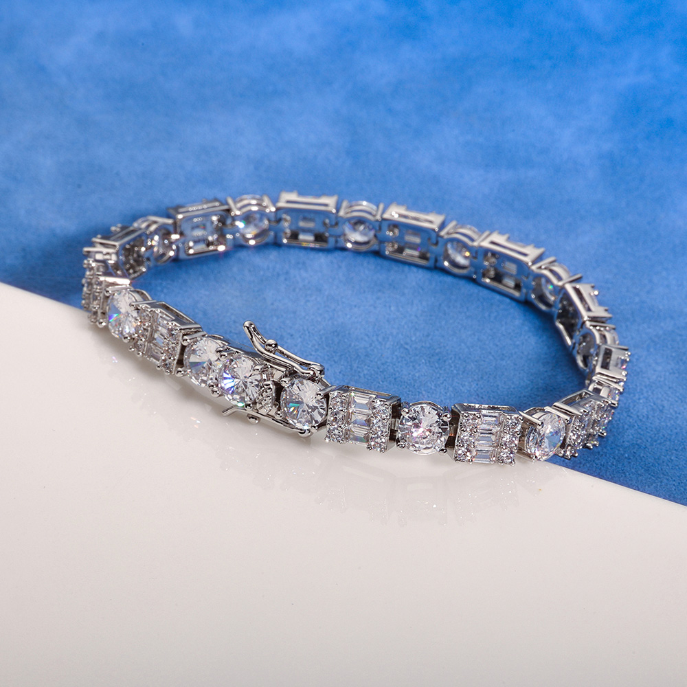 HHIOK Hip Hop Jewelry Tennis B - Tennis Bracelet Cubic บทวิจารณ์และราคา