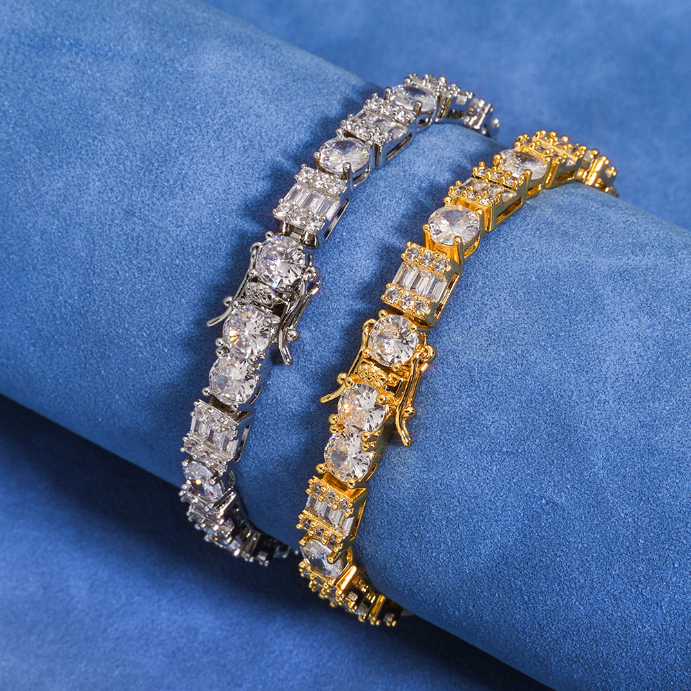 HHIOK Hip Hop Jewelry Tennis B - Tennis Bracelet Cubic บทวิจารณ์และราคา