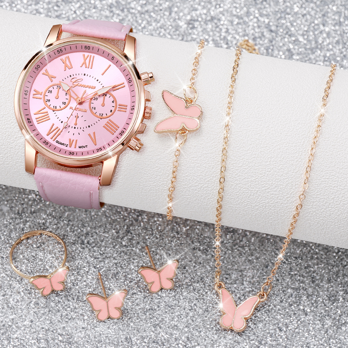 6PCS/Set Fashion Women Watches - Jewelry Like Watches บทวิจารณ์และราคา