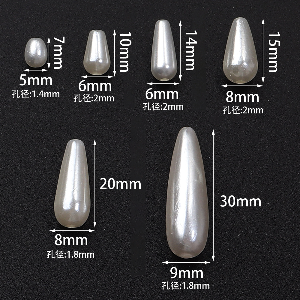30-500pcs/lot Biege Waterdrop  - Pearl Stud Earrings บทวิจารณ์และราคา