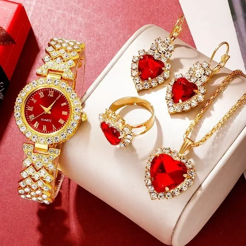 Golden Luxury Watch Women Ring - Jewelry Like Watches บทวิจารณ์และราคา