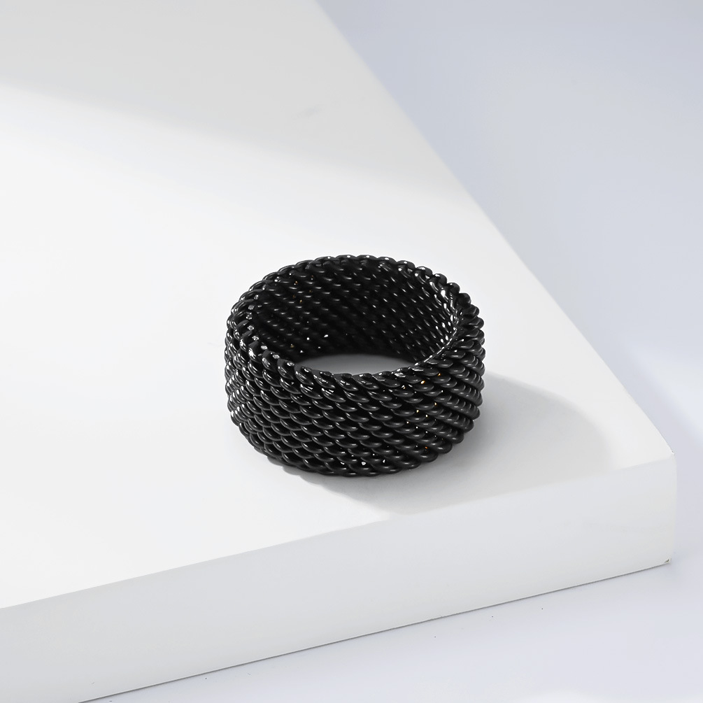 Trendy Stainless Steel Woven R - Minimalist Ring Stackable บทวิจารณ์และราคา