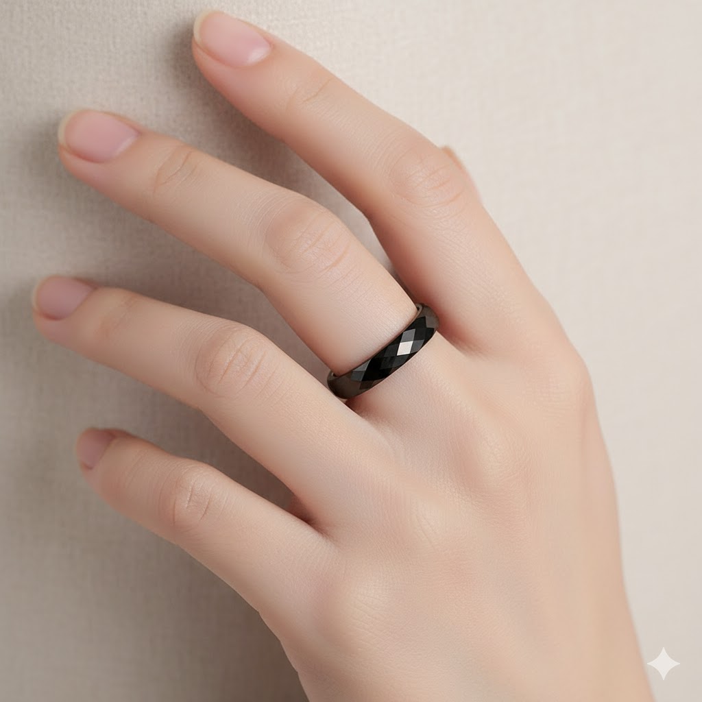 3mm Ceramic Wedding Band for W - Minimalist Ring Stackable บทวิจารณ์และราคา