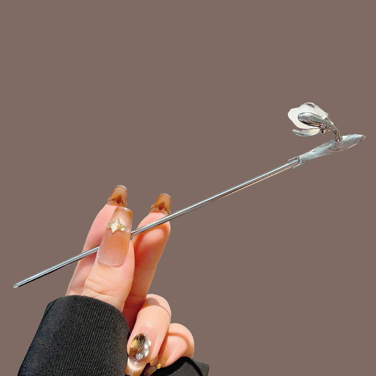 Chinese Style Flower Hairpin E - Shop Jewelry & Watches Near Me บทวิจารณ์และราคา