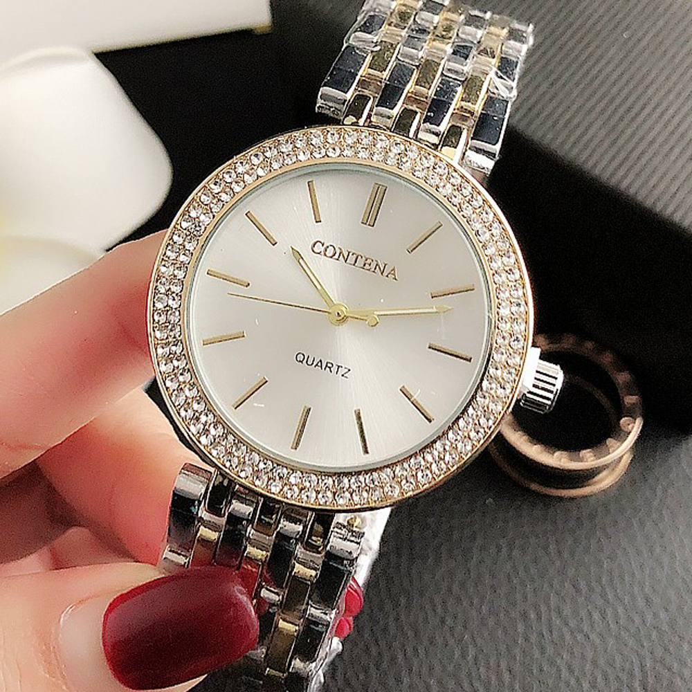 Luxury Rhinestone Watch Top Br - Jewelry Watches Gold บทวิจารณ์และราคา