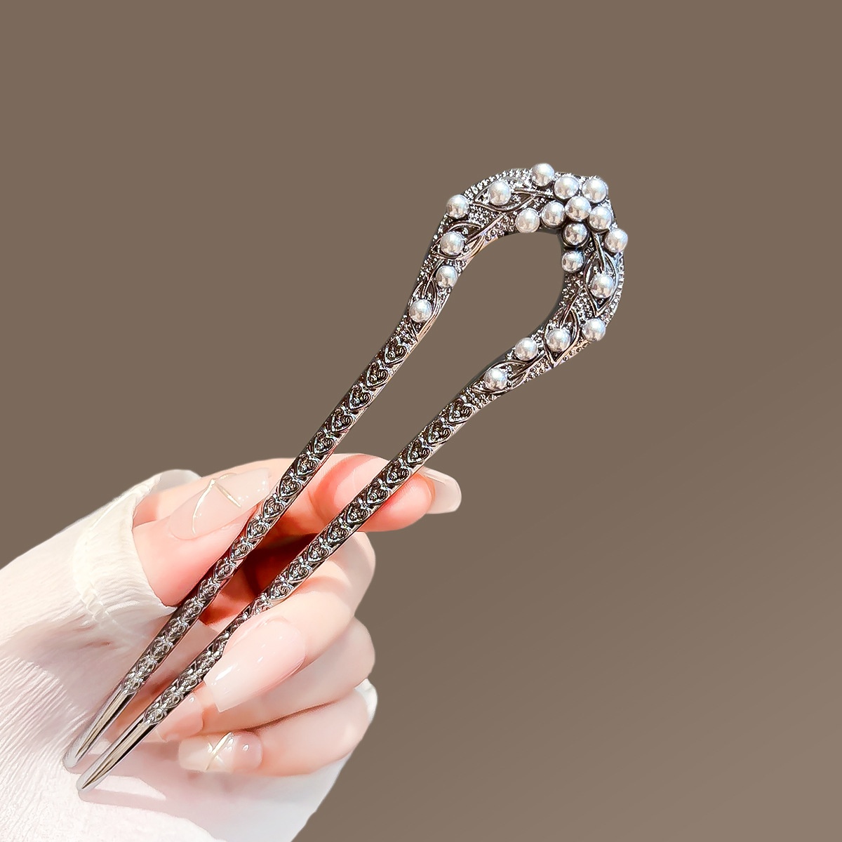 New Pearl U Shaped Hairpin For - Shop Jewelry & Watches Near Me บทวิจารณ์และราคา