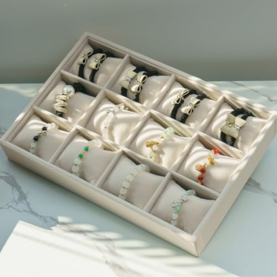 Jewelry Watch Tray, Velvet Wat - Jewelry And Watches Box บทวิจารณ์และราคา