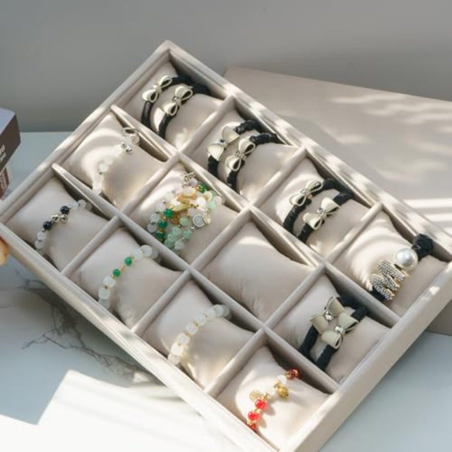 Jewelry Watch Tray, Velvet Wat - Jewelry And Watches Box บทวิจารณ์และราคา