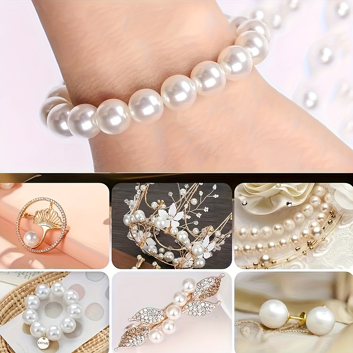 1388pcs 4/6/8/10mm  Black, whi - Fine Jewelry & Watches Photos บทวิจารณ์และราคา