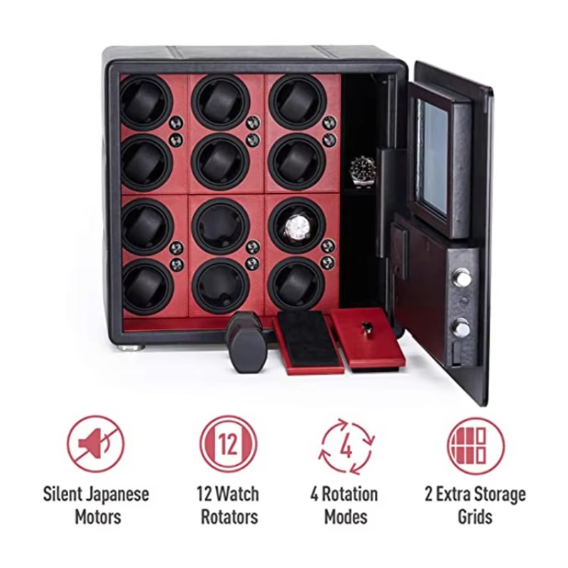 Luxury 12 Automatic Rotors and - Jewelry And Watches Box บทวิจารณ์และราคา