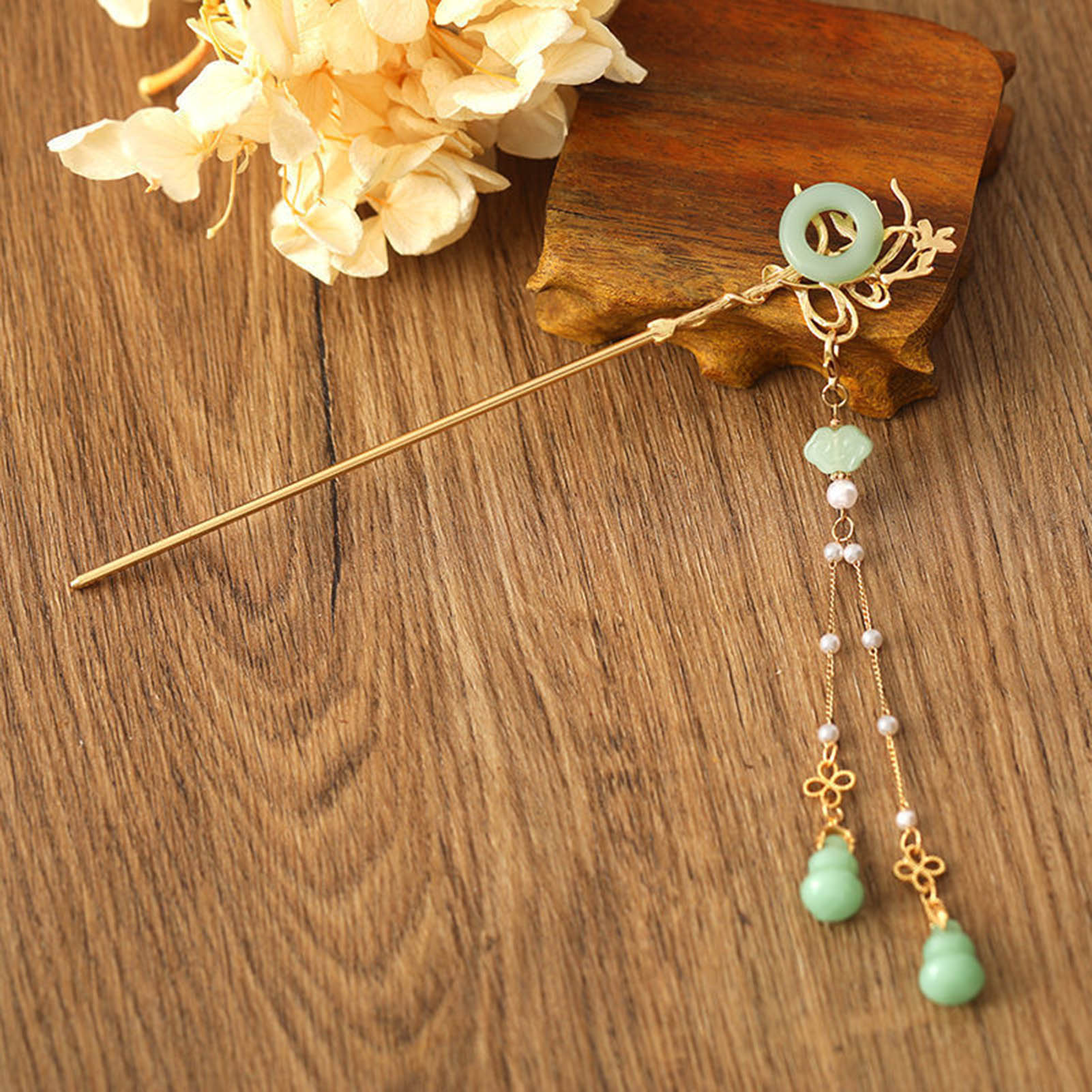 Chinese Style Glass Hairpin Fo - Shop Jewelry & Watches Near Me บทวิจารณ์และราคา