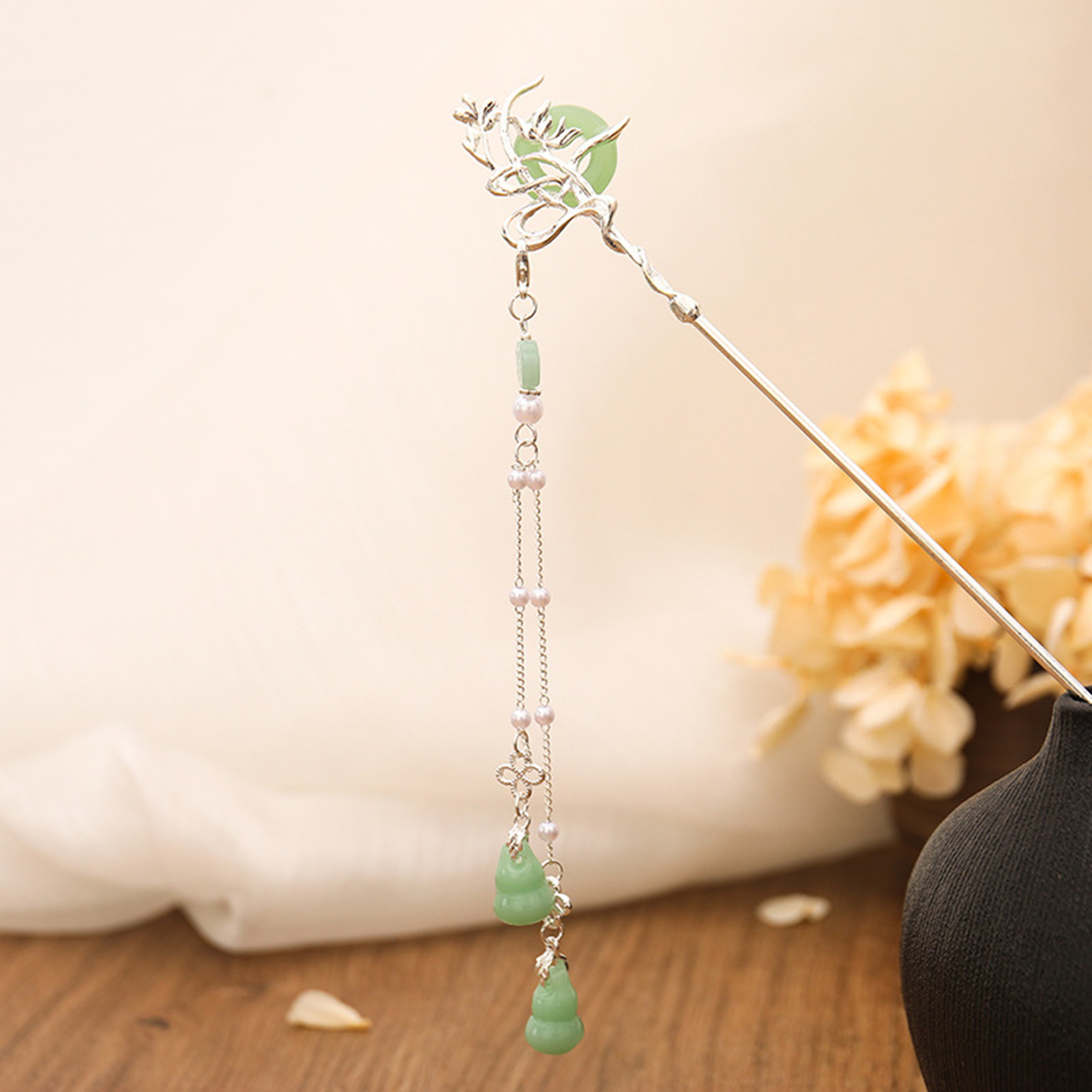 Chinese Style Glass Hairpin Fo - Shop Jewelry & Watches Near Me บทวิจารณ์และราคา