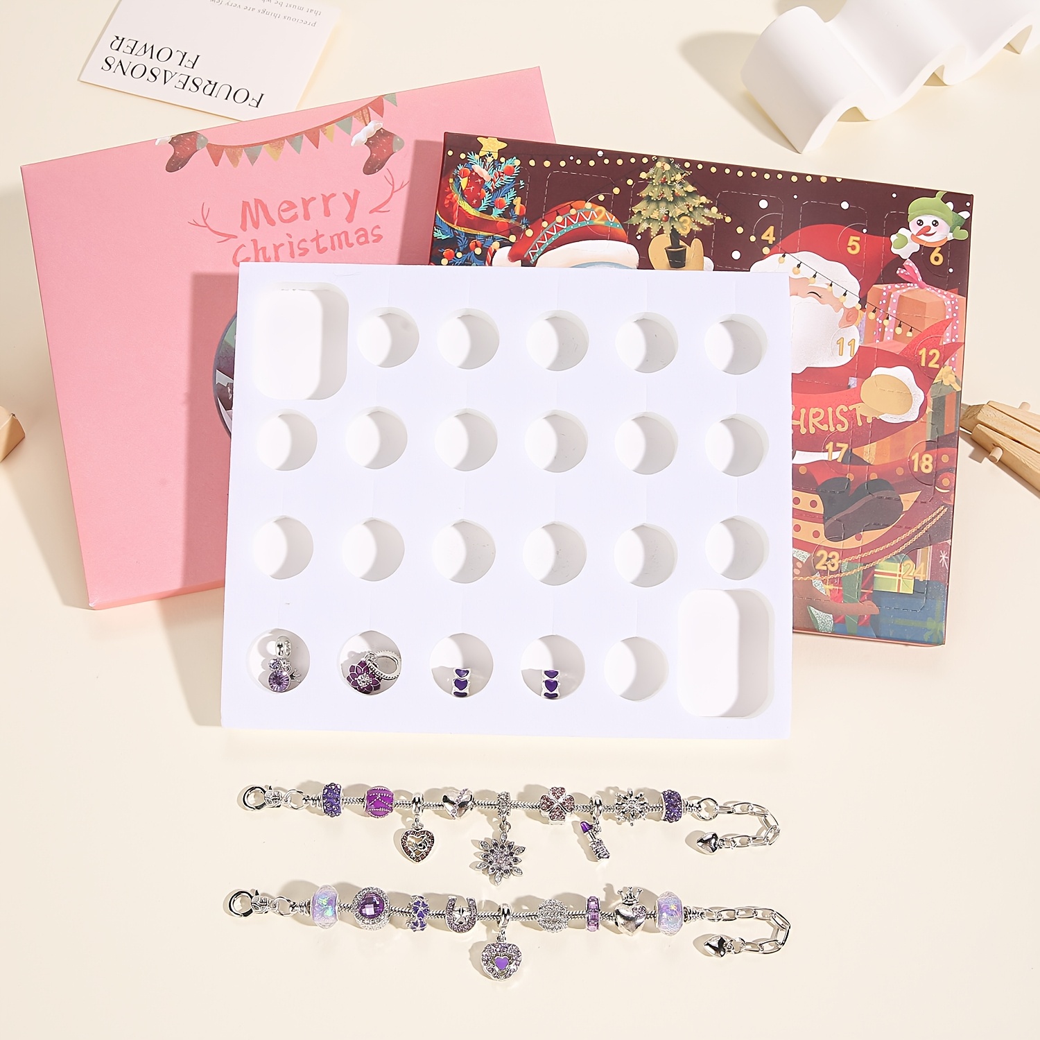 Christmas purple beads DIY jew - Fine Jewelry & Watches Photos บทวิจารณ์และราคา