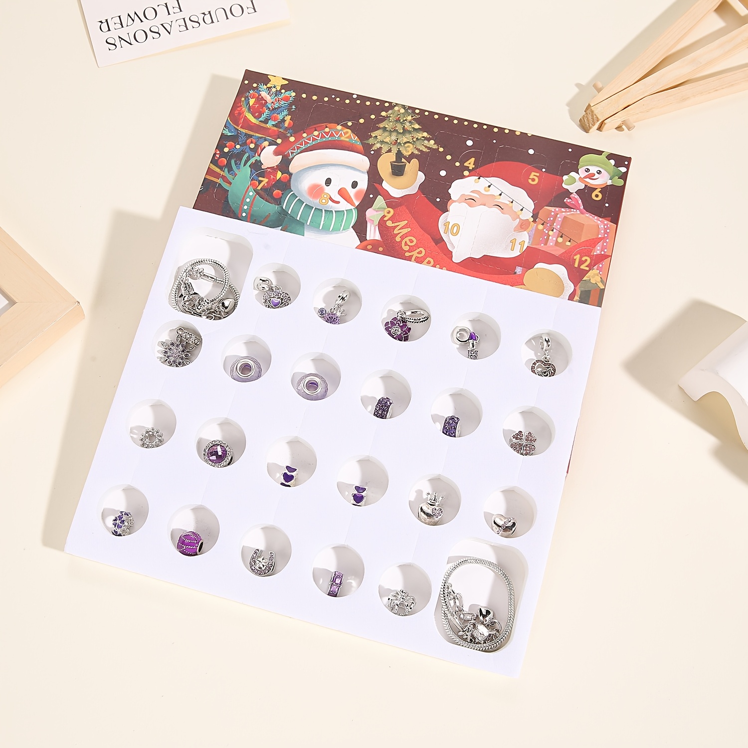 Christmas purple beads DIY jew - Fine Jewelry & Watches Photos บทวิจารณ์และราคา