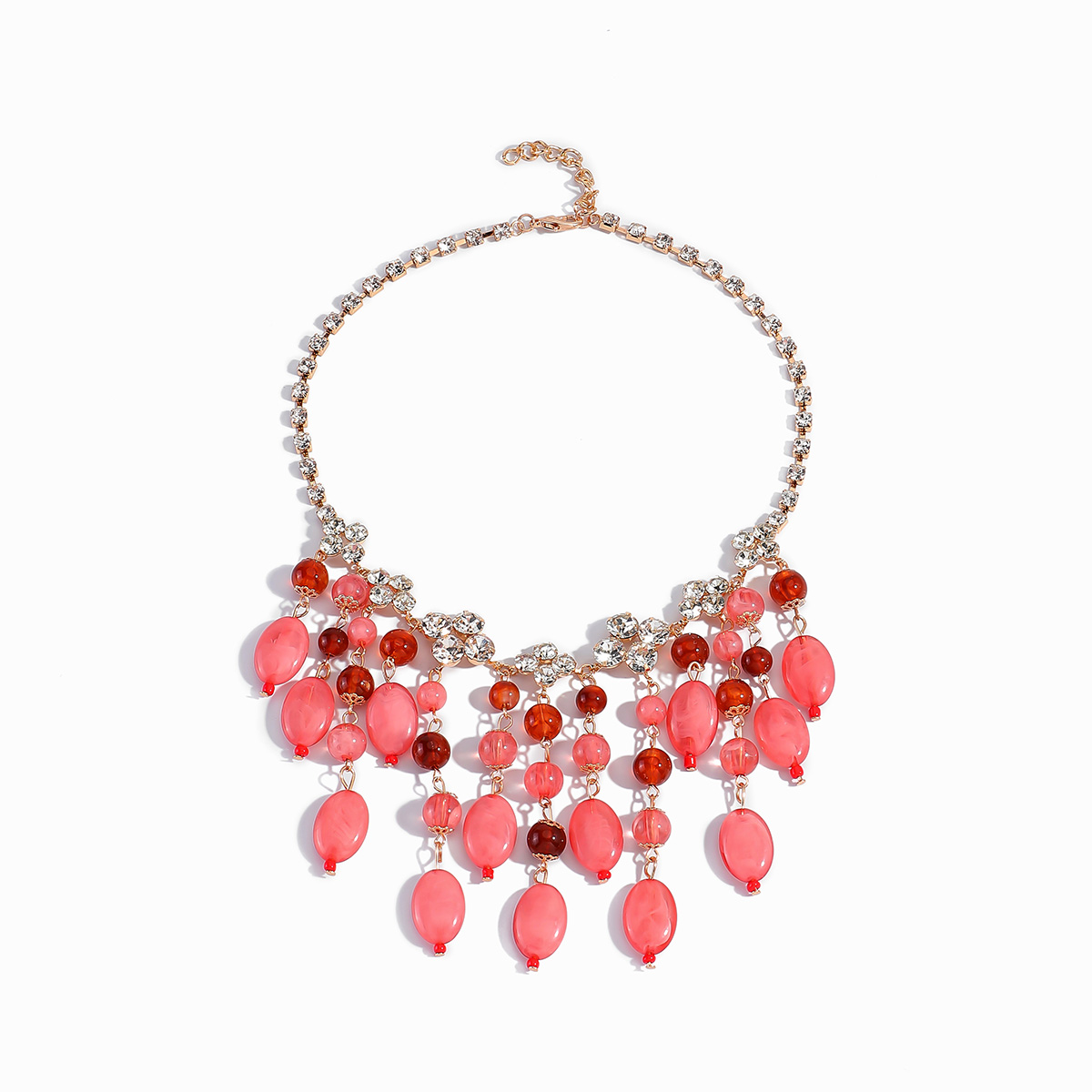 Trendy Pink Red Teardrop Beade - Jewelry & Watches Spółka Z Ograniczoną Odpowiedzialnością บทวิจารณ์และราคา