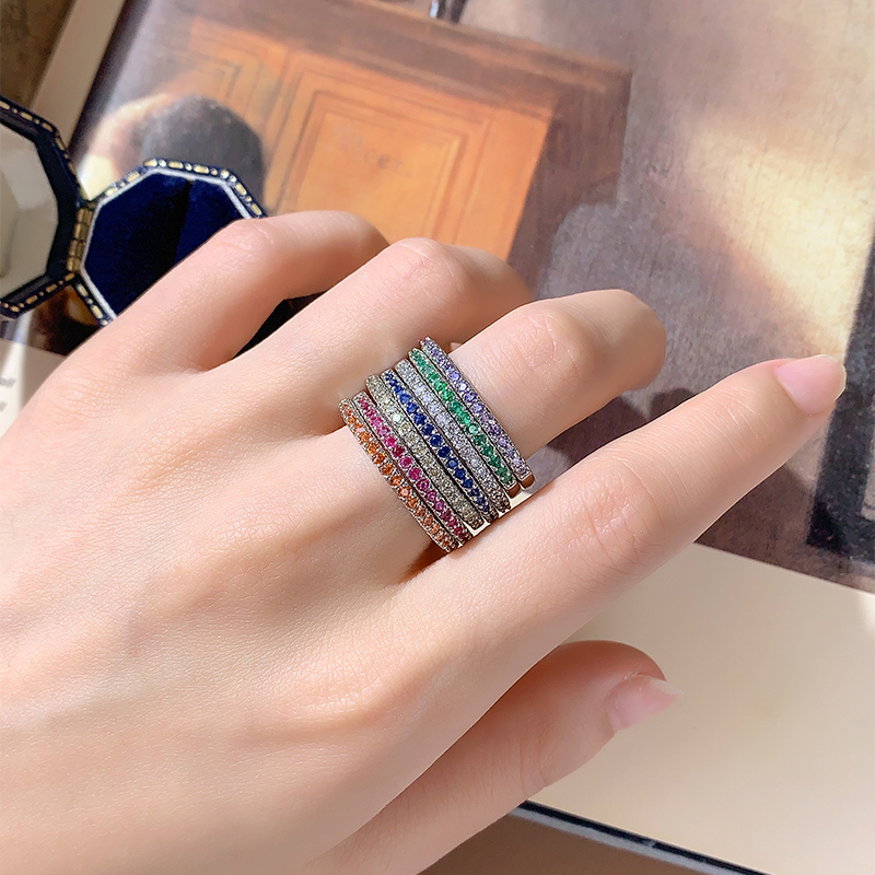 925 Sterling Silver Plated Col - Statement Cocktail Ring บทวิจารณ์และราคา