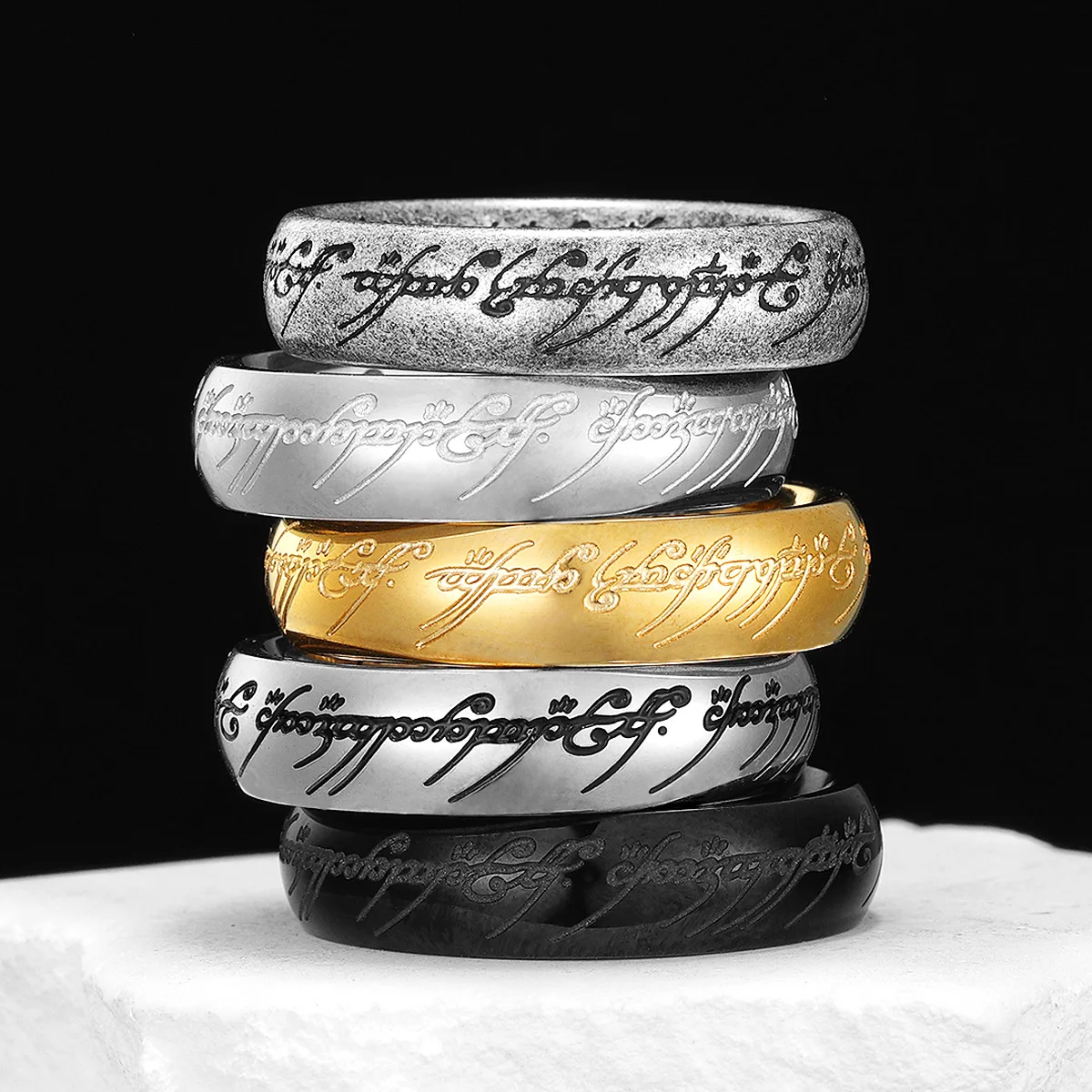 6MM Stainless Steel Exquisite  - Statement Cocktail Ring บทวิจารณ์และราคา