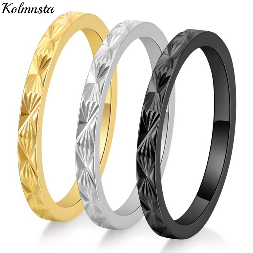 Kolmnsta 2mm Titanium Steel St - Minimalist Ring Stackable บทวิจารณ์และราคา