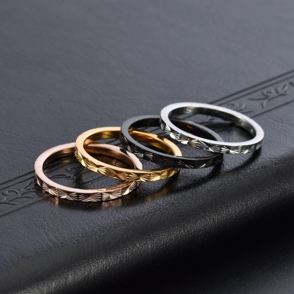 Kolmnsta 2mm Titanium Steel St - Minimalist Ring Stackable บทวิจารณ์และราคา