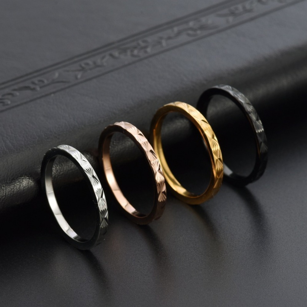 Kolmnsta 2mm Titanium Steel St - Minimalist Ring Stackable บทวิจารณ์และราคา