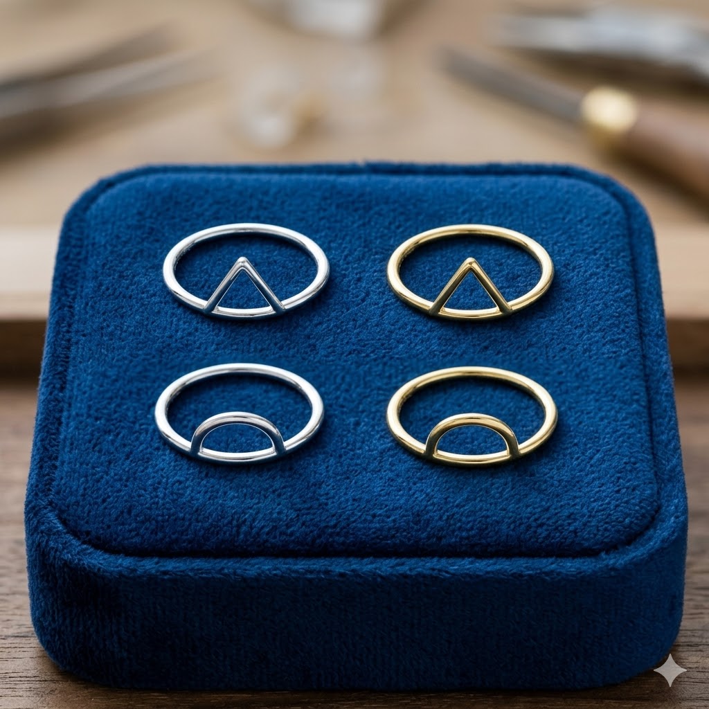 St-Delan Minimalist Geometric  - Minimalist Ring Stackable บทวิจารณ์และราคา