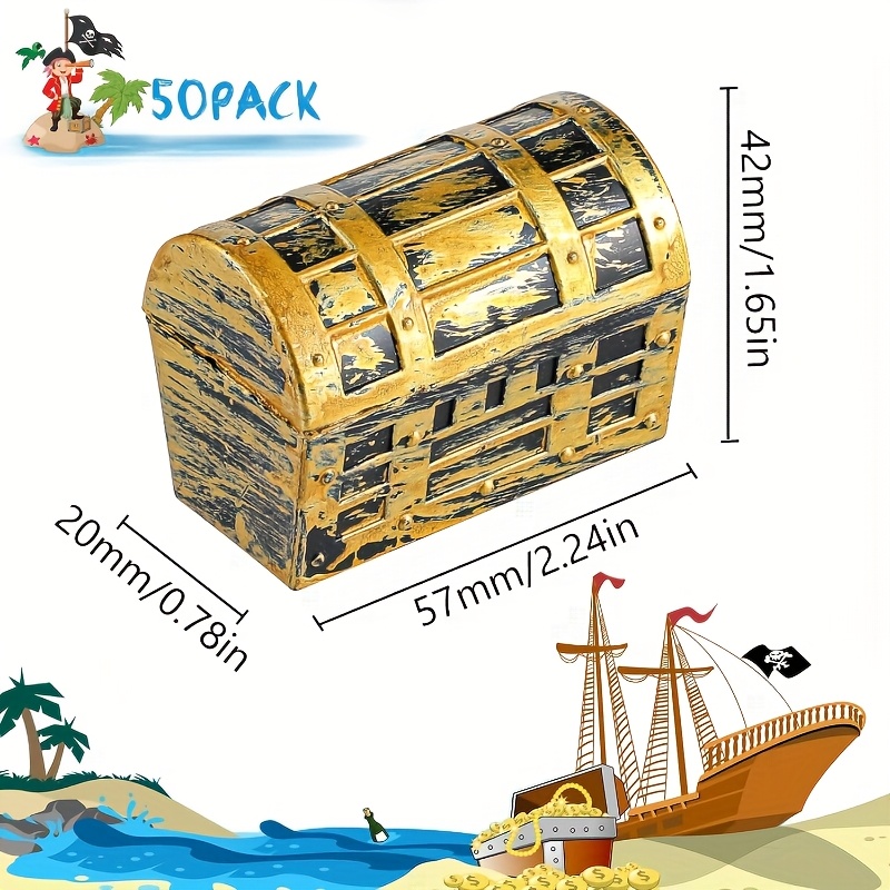 24/50pcs Halloween Pirate Trea - Jewelry & Watches Spółka Z Ograniczoną Odpowiedzialnością บทวิจารณ์และราคา