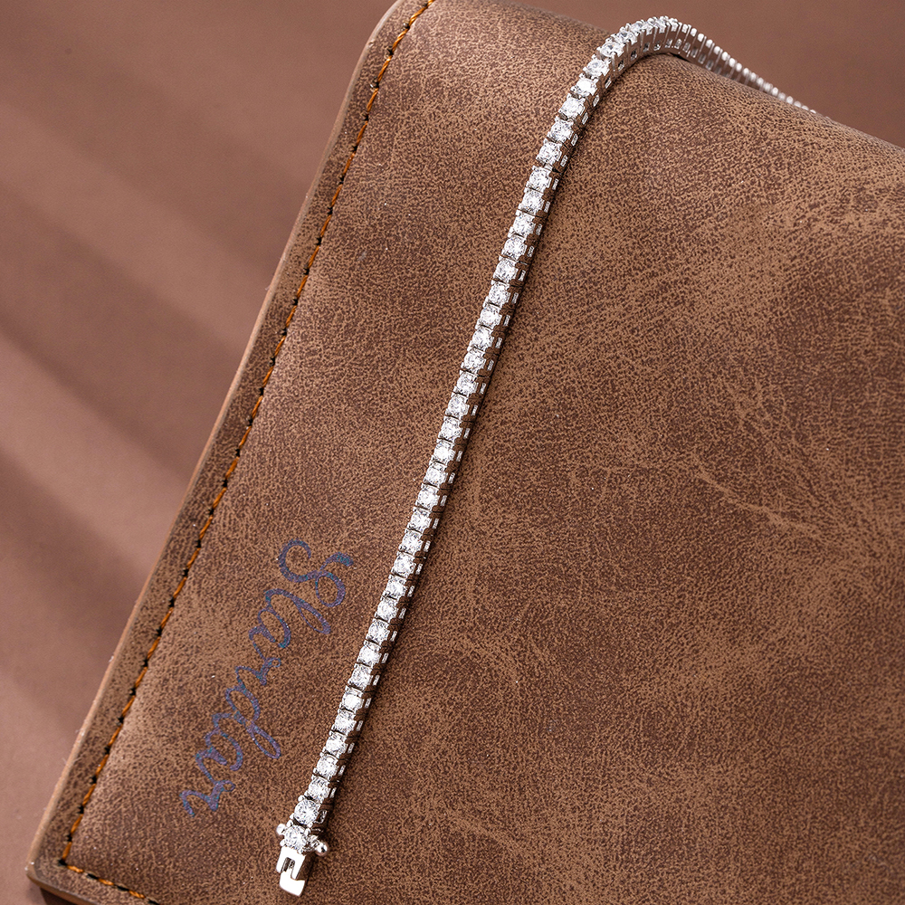 YLMyself Pure 925 Silver Tenni - Tennis Bracelet Cubic บทวิจารณ์และราคา