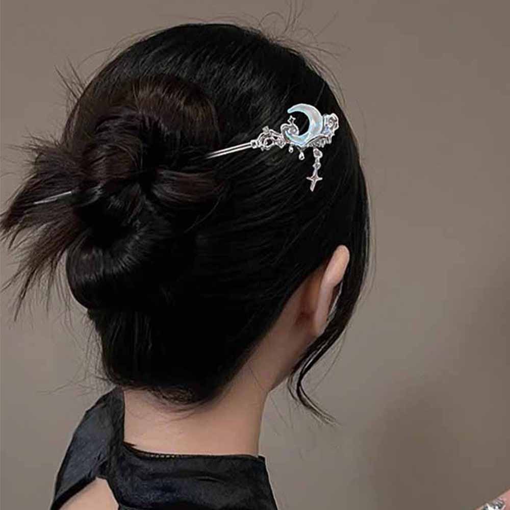 Moonstone Star Moon Hair Stick - Shop Jewelry & Watches Near Me บทวิจารณ์และราคา