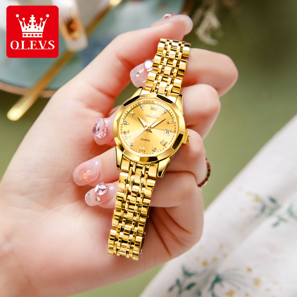 OLEVS Fashion Golden Watch for - Jewelry Watches Gold บทวิจารณ์และราคา
