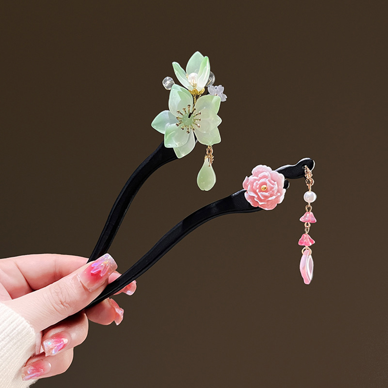 Trendy Flower Hairpin For Wome - Shop Jewelry & Watches Near Me บทวิจารณ์และราคา