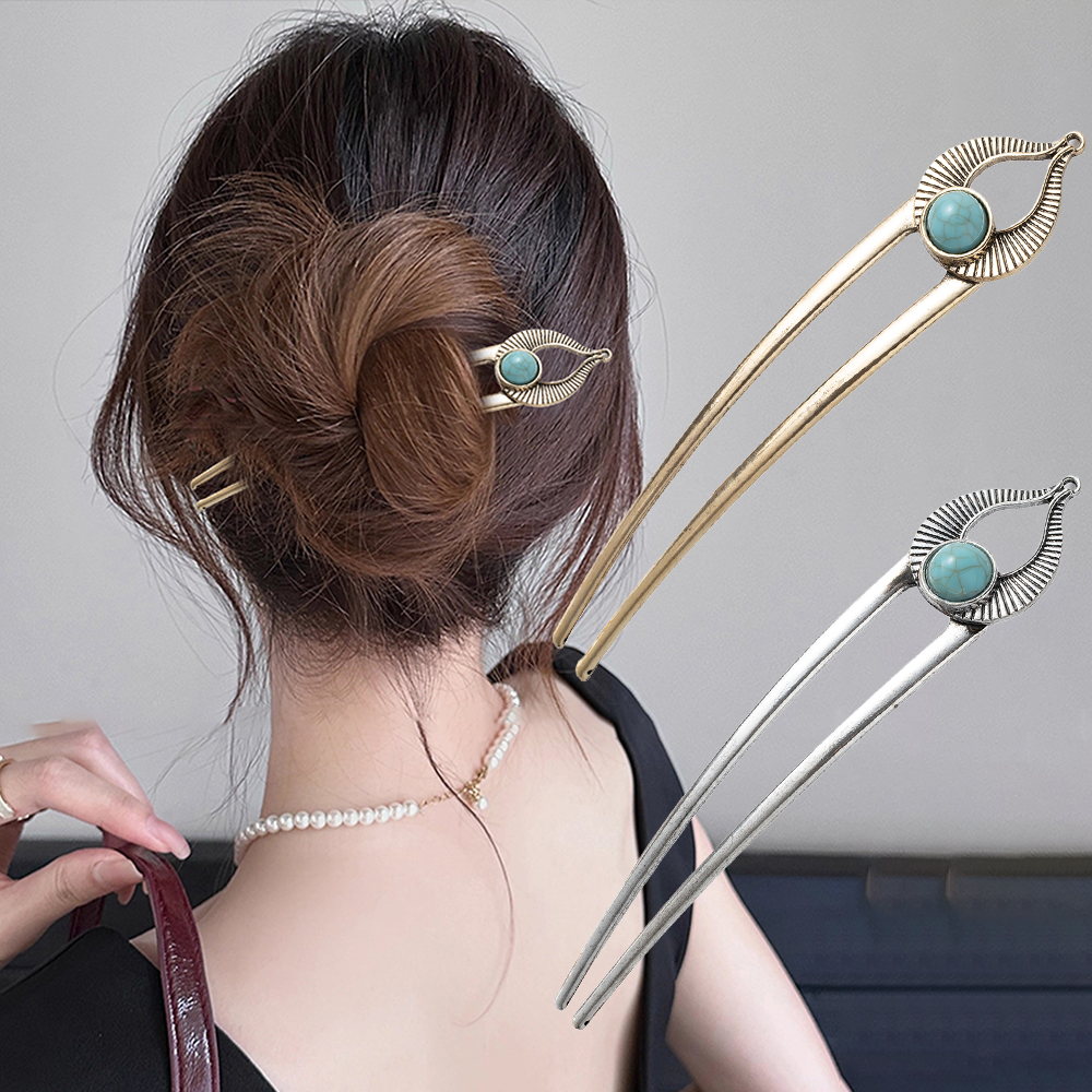 Egypt Turquoise U Shape Hair F - Shop Jewelry & Watches Near Me บทวิจารณ์และราคา