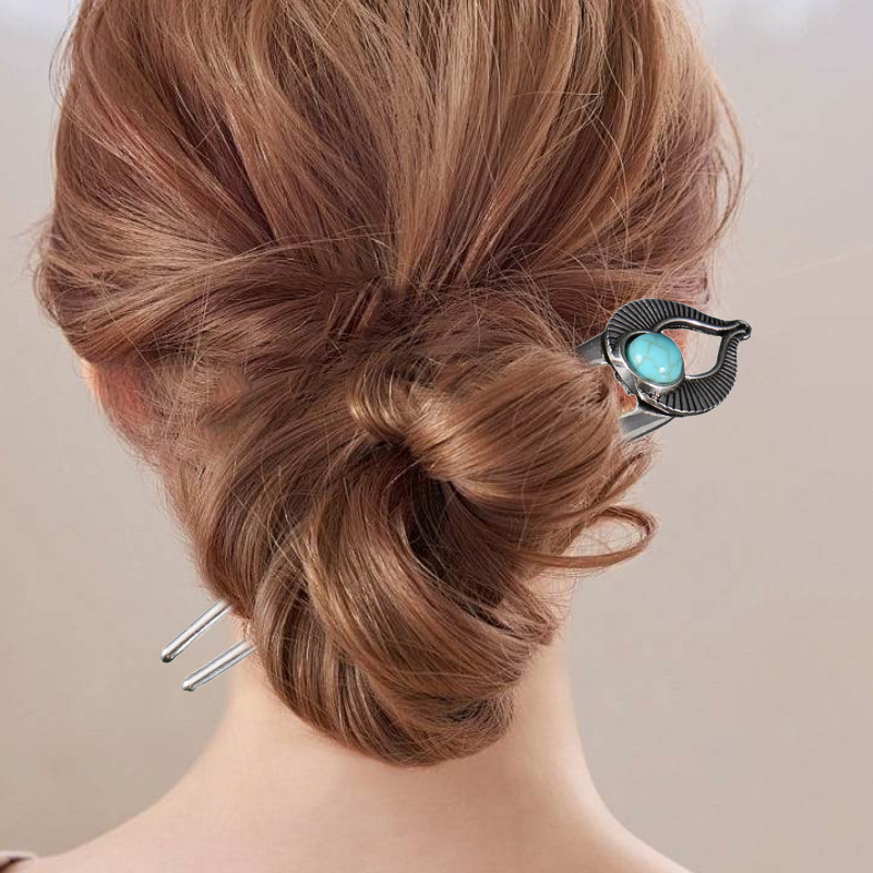 Egypt Turquoise U Shape Hair F - Shop Jewelry & Watches Near Me บทวิจารณ์และราคา