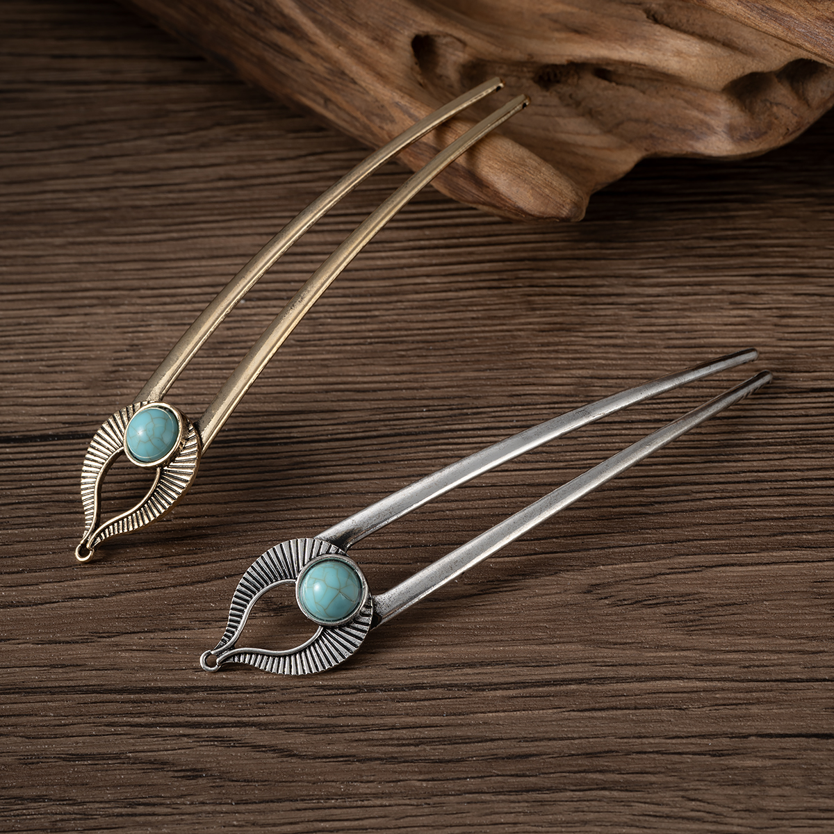 Egypt Turquoise U Shape Hair F - Shop Jewelry & Watches Near Me บทวิจารณ์และราคา
