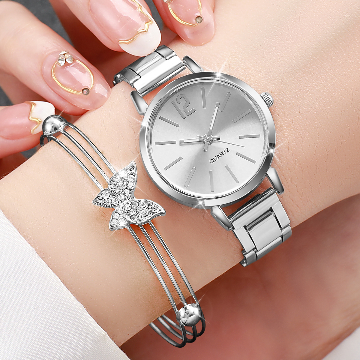 6PCS Fashion Women's Quartz  W - Jewelry Like Watches บทวิจารณ์และราคา