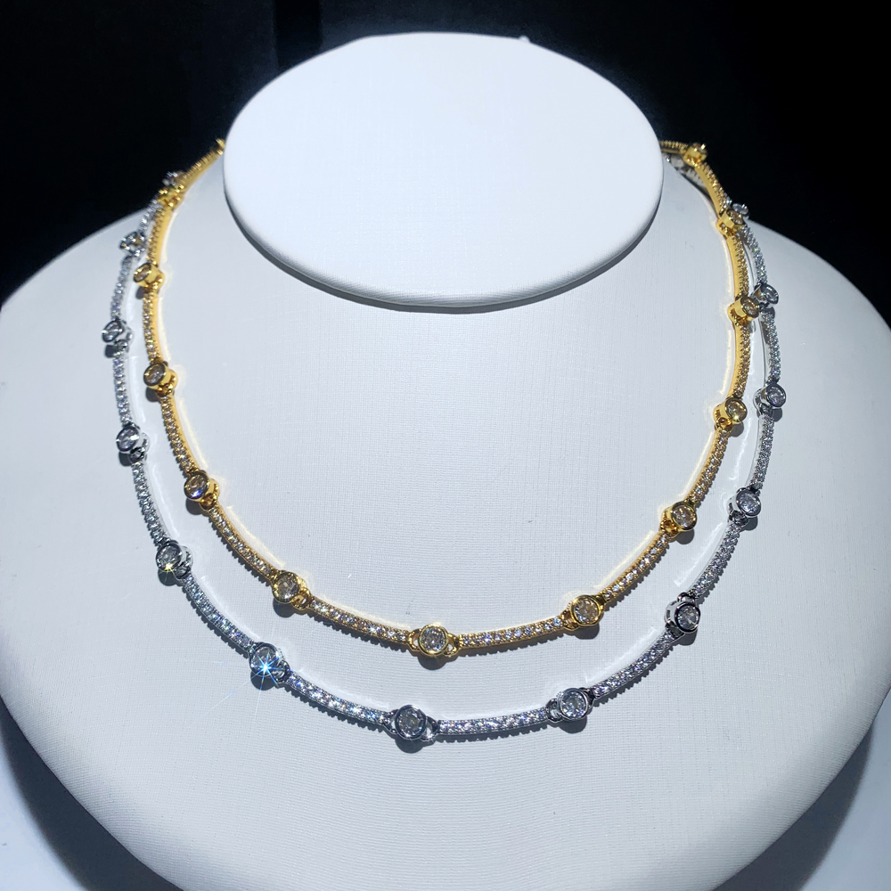 Micro Pave 5A Cubic Zirconia C - Tennis Bracelet Cubic บทวิจารณ์และราคา