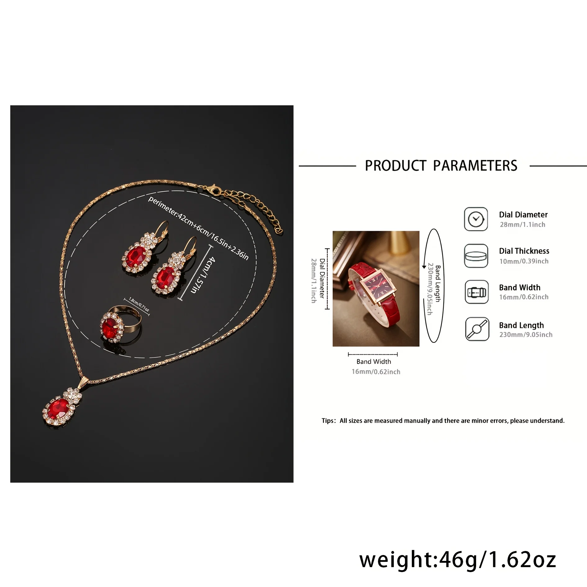 5PCS Romantic Valentine's Day  - Jewelry Watches Luxury บทวิจารณ์และราคา