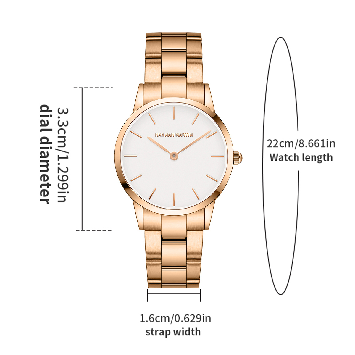 Womens Watch Rose Gold Stainle - Jewelry Like Watches บทวิจารณ์และราคา