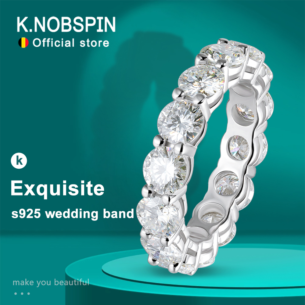 KNOBSPIN D VVS1 Moissanite Rin - Statement Cocktail Ring บทวิจารณ์และราคา