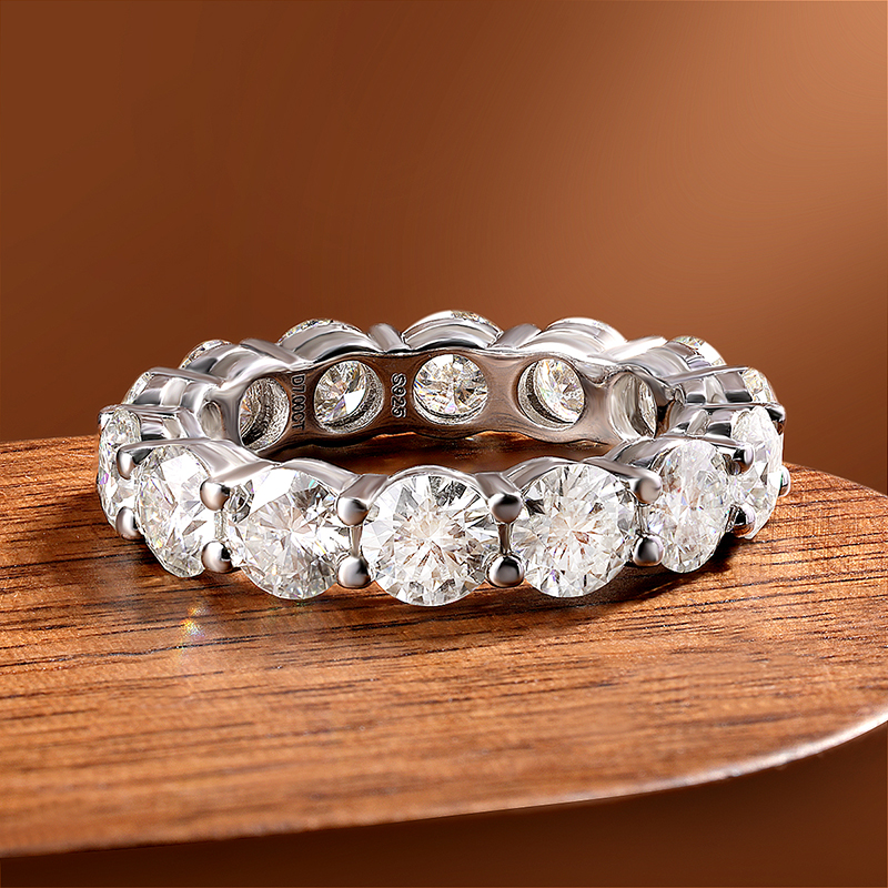 KNOBSPIN D VVS1 Moissanite Rin - Statement Cocktail Ring บทวิจารณ์และราคา