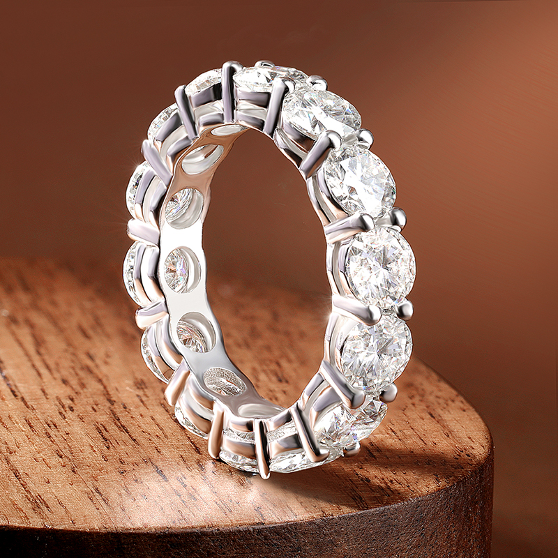 KNOBSPIN D VVS1 Moissanite Rin - Statement Cocktail Ring บทวิจารณ์และราคา