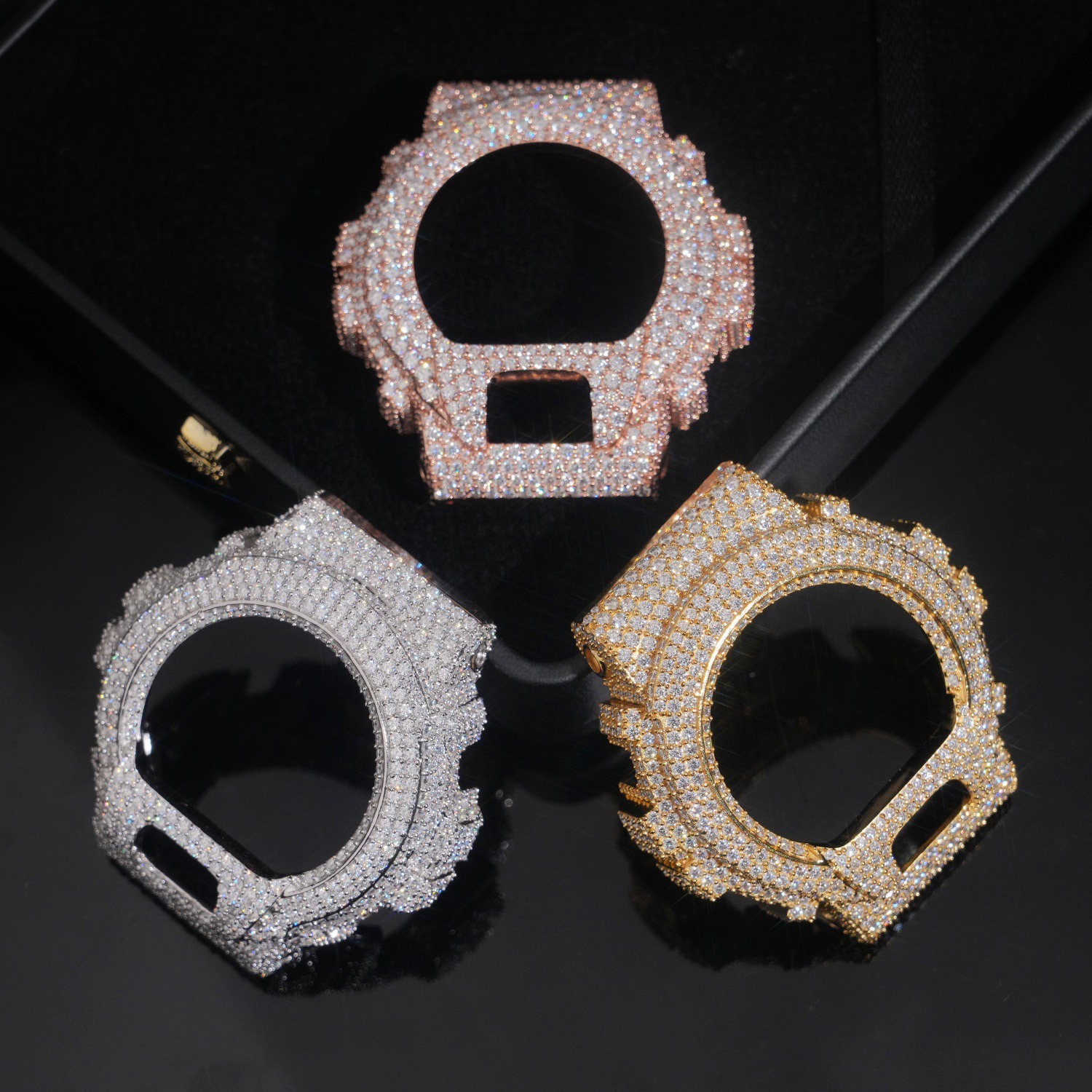 Bling Hip Hop Watch Case: Iced - Jewelry Watches Gold บทวิจารณ์และราคา