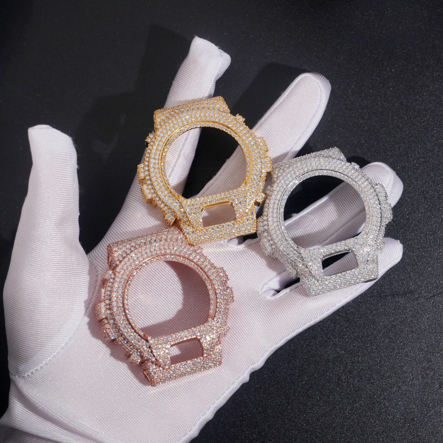 Bling Hip Hop Watch Case: Iced - Jewelry Watches Gold บทวิจารณ์และราคา