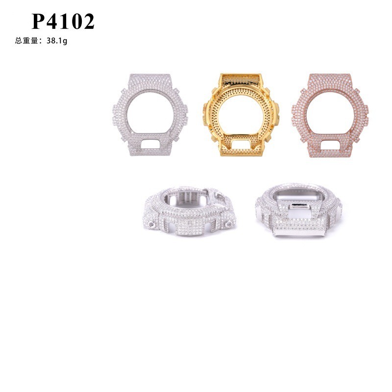 Bling Hip Hop Watch Case: Iced - Jewelry Watches Gold บทวิจารณ์และราคา