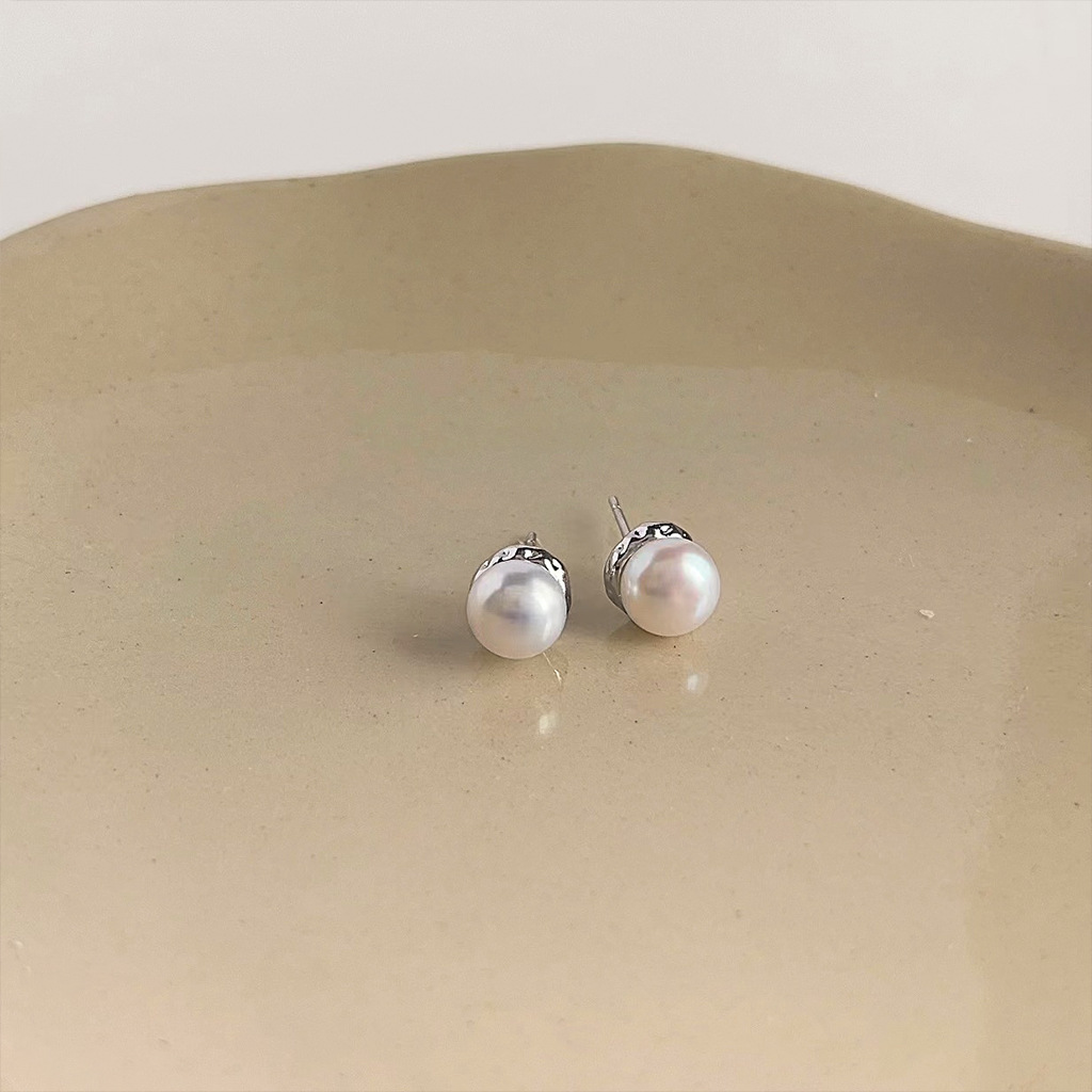 DIY accessories Personality sm - Pearl Stud Earrings บทวิจารณ์และราคา