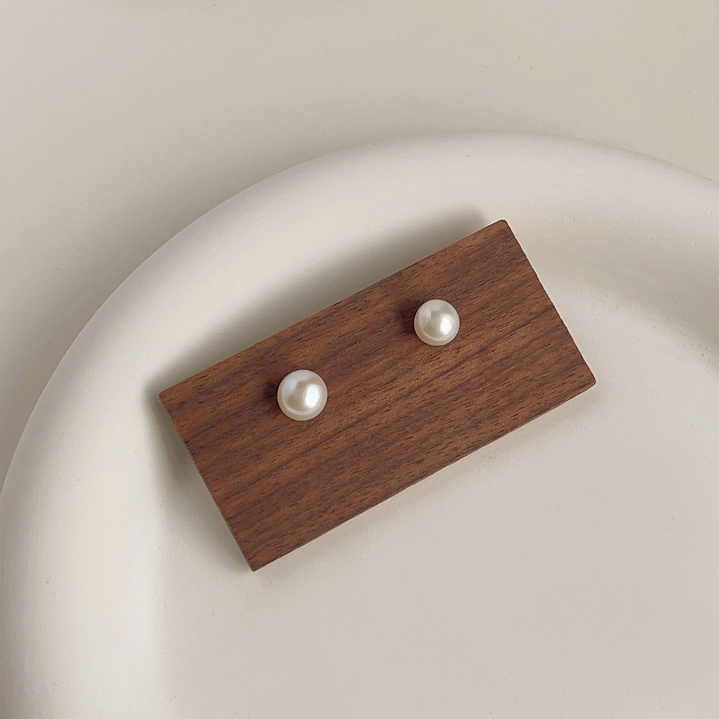 DIY accessories Personality sm - Pearl Stud Earrings บทวิจารณ์และราคา