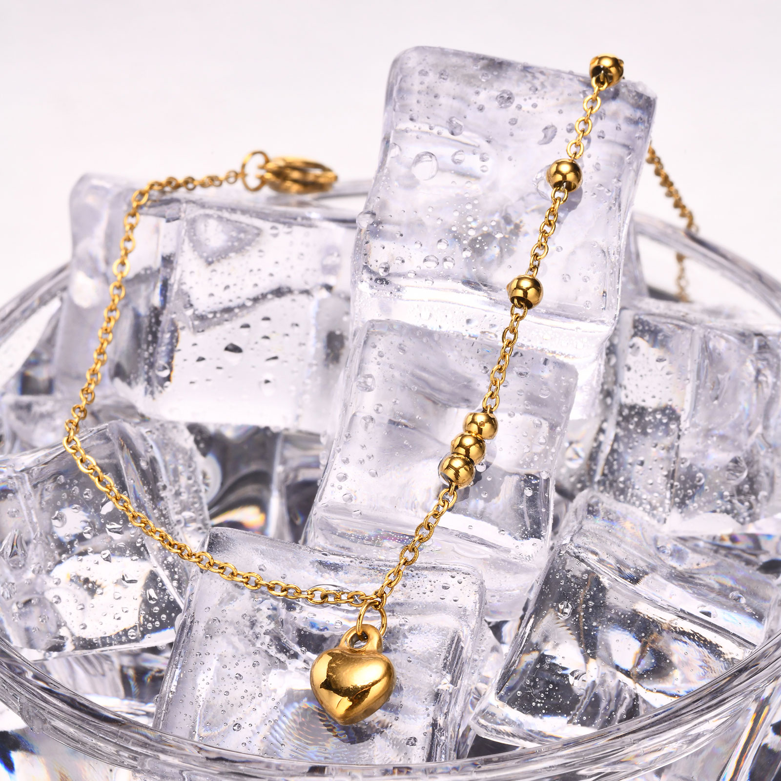 Beaded Chain Heart Anklets for - Jc Jewelry & Watches Photos บทวิจารณ์และราคา